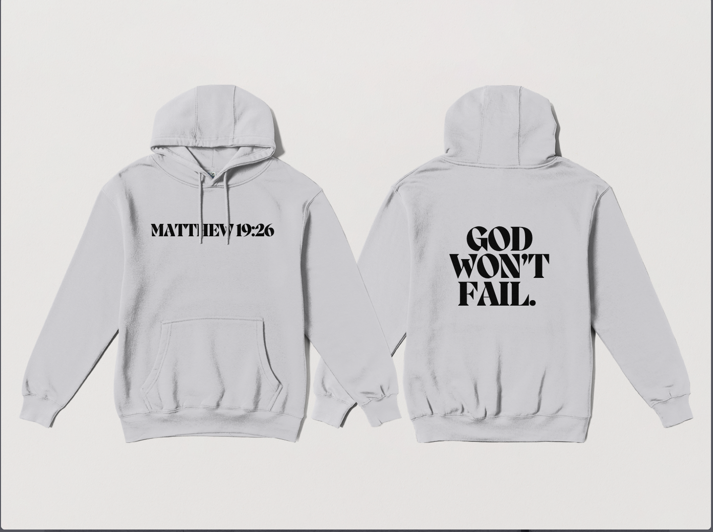 Matt 19:26 Hoodie