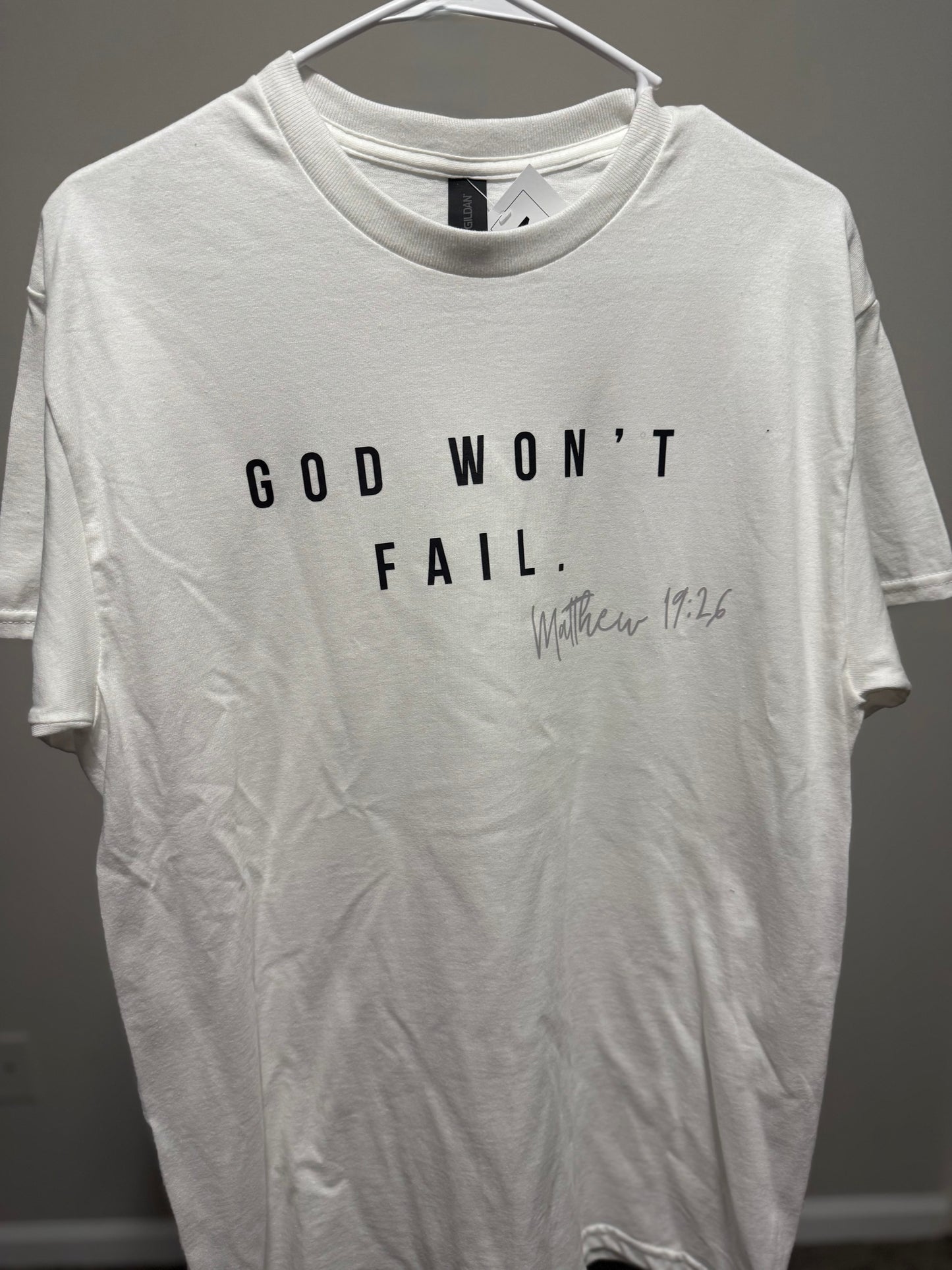 God Won't Fail Shirt - Kids