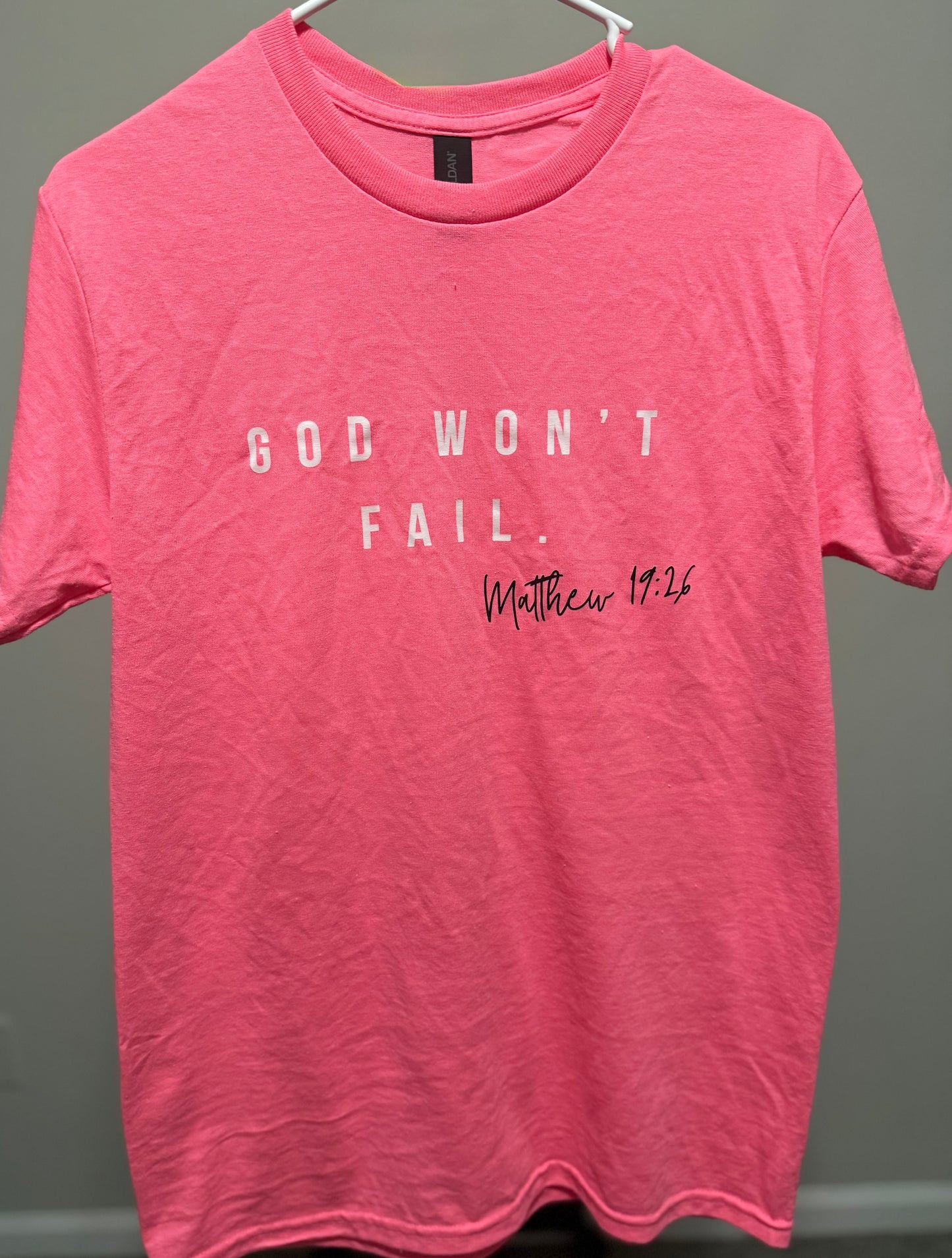 God Won't Fail Shirt - Kids