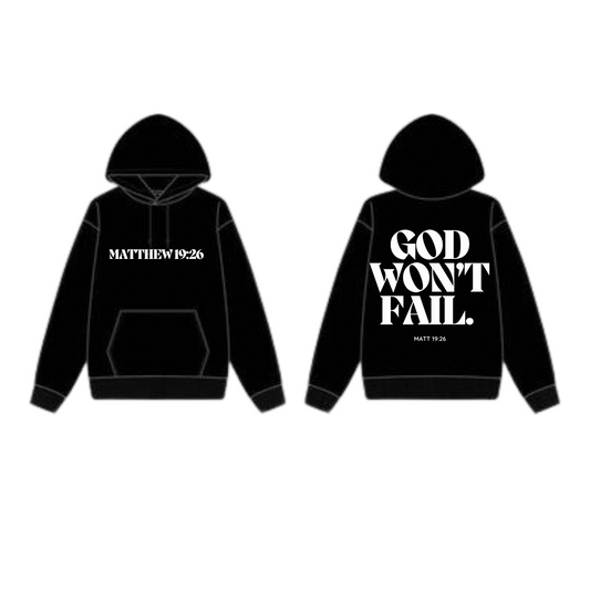 Matt 19:26 Hoodie