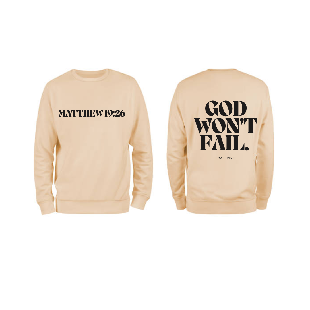 Matt 19:26 Sweatshirt