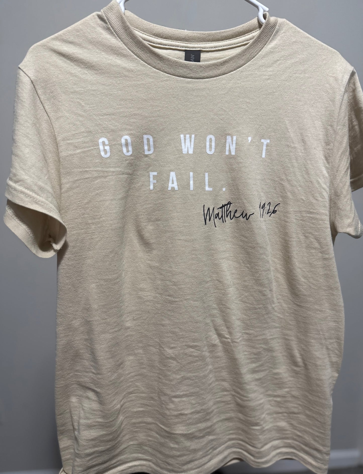 God Won't Fail Shirt - Kids