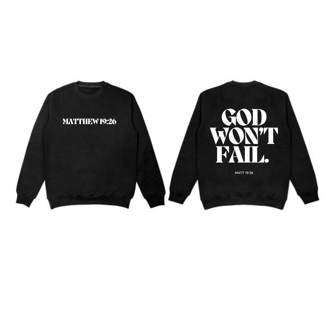 Matt 19:26 Sweatshirt