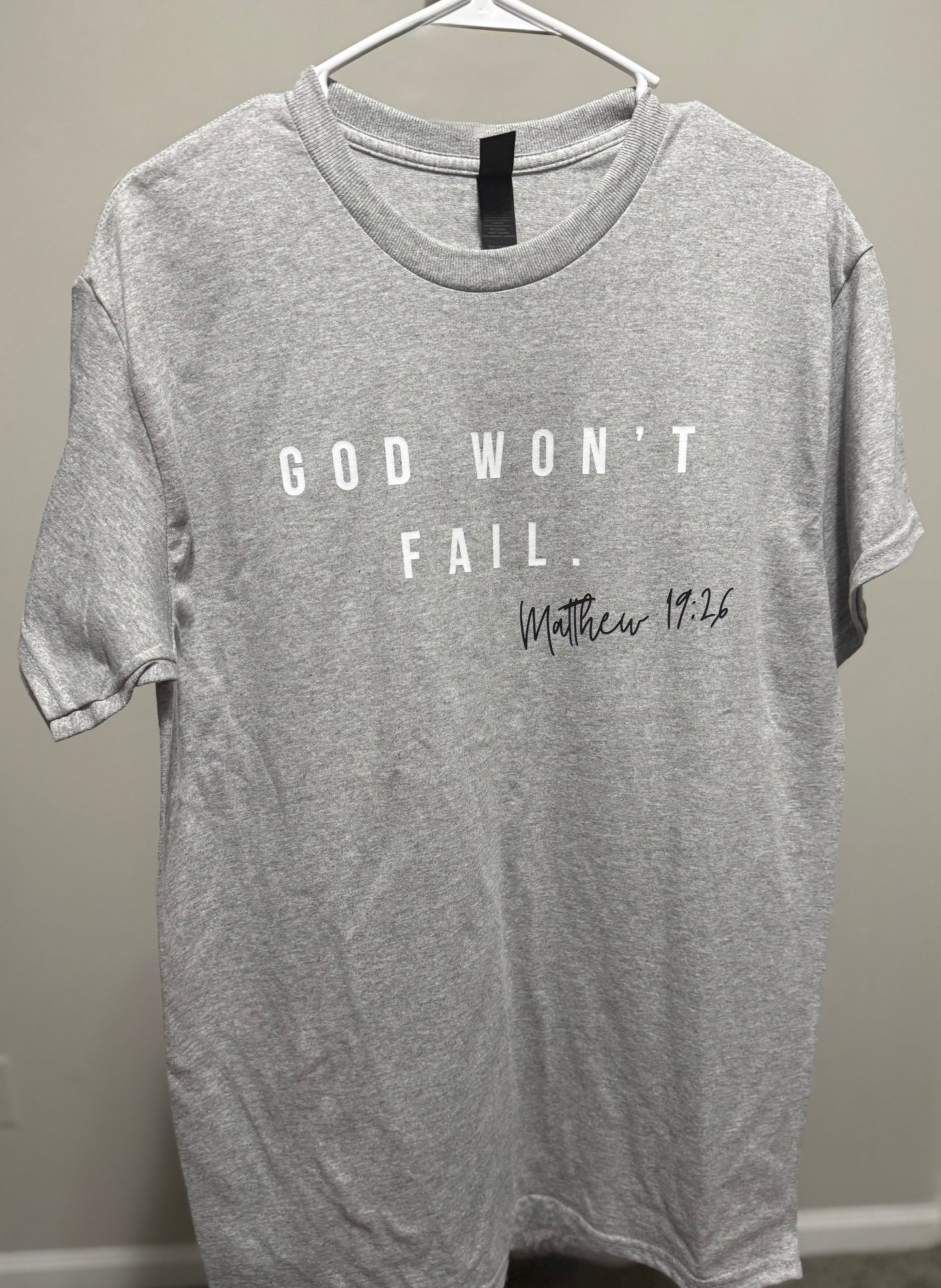 God Won't Fail Shirt - Kids