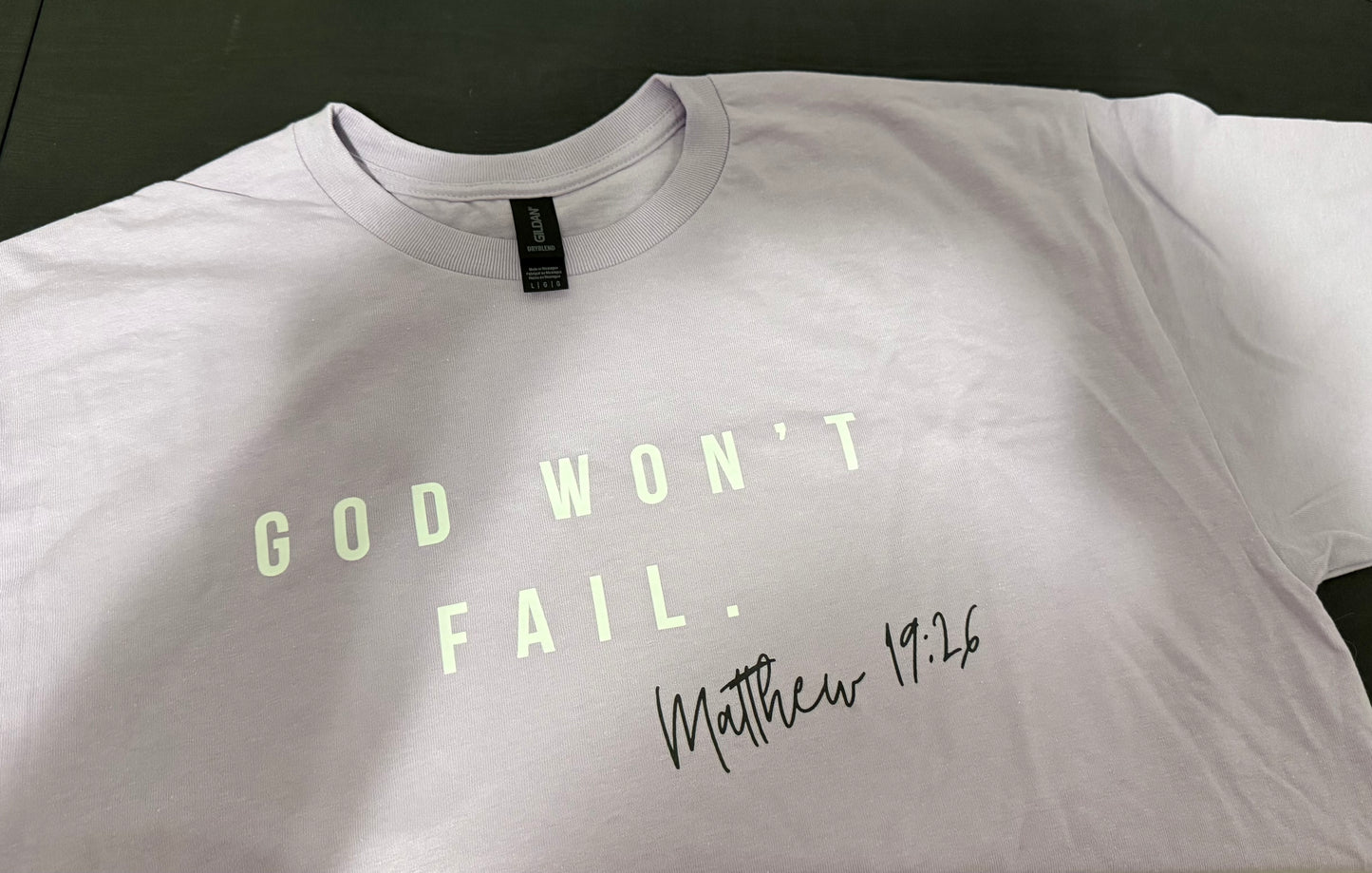 God Won't Fail Shirt - Kids