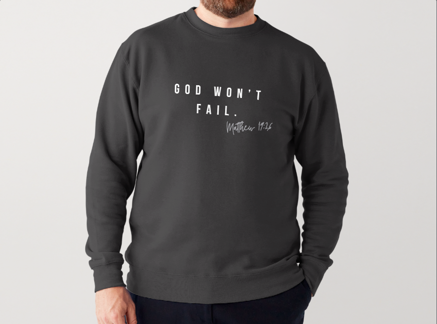 OG God Won't Fail Sweatshirt- Youth