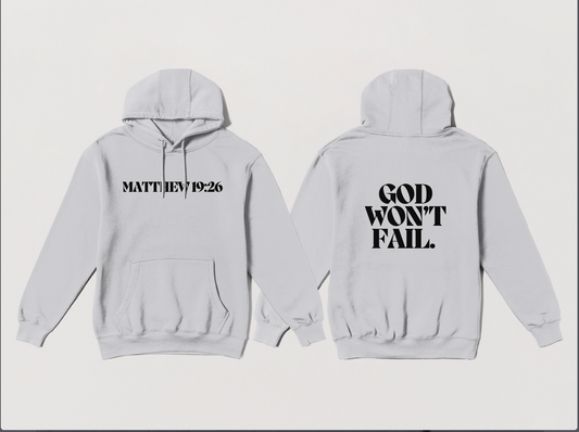 Matt 19:26 Hoodie